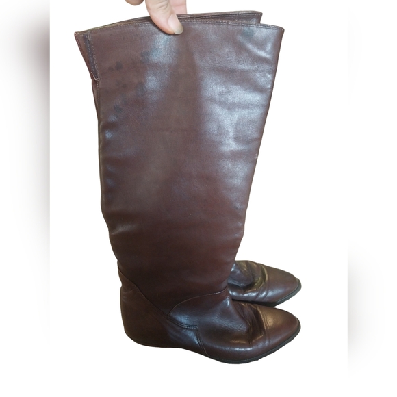 SANTANA BOOTS CANADA SOFT LEATHER FULL ZIP STRETCH CALFS SIZE 7.5 - Picture 6 of 9